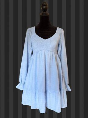Cynthia Rowley Smocked Puff Sleeve Dress
